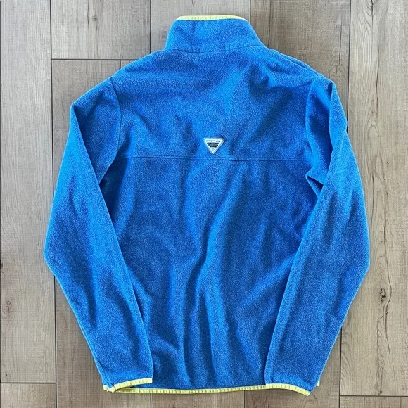 Columbia Blue and Yellow Fleece Pullover - Picture 3 of 4